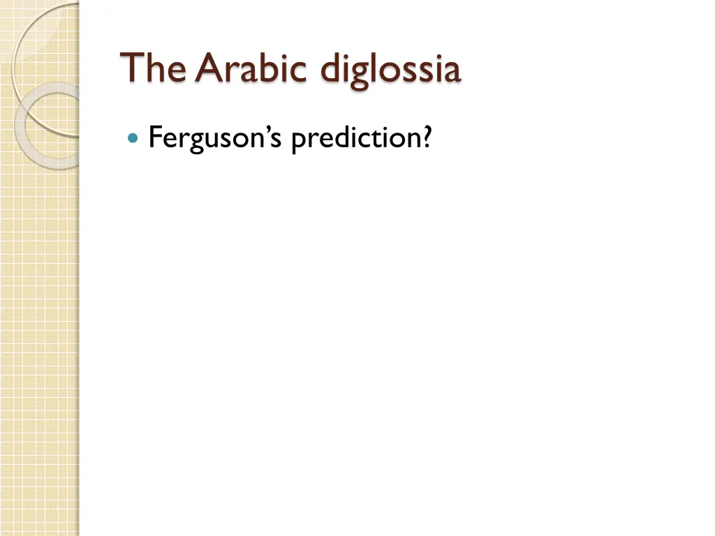 the arabic diglossia 8