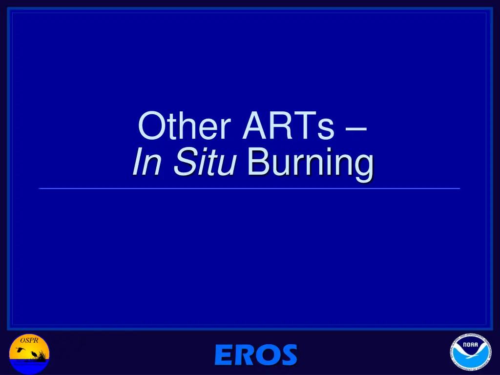 other arts in situ burning