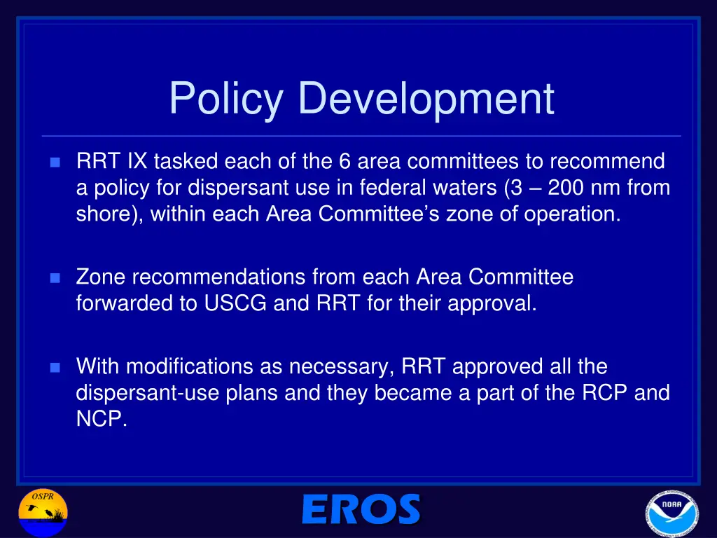policy development