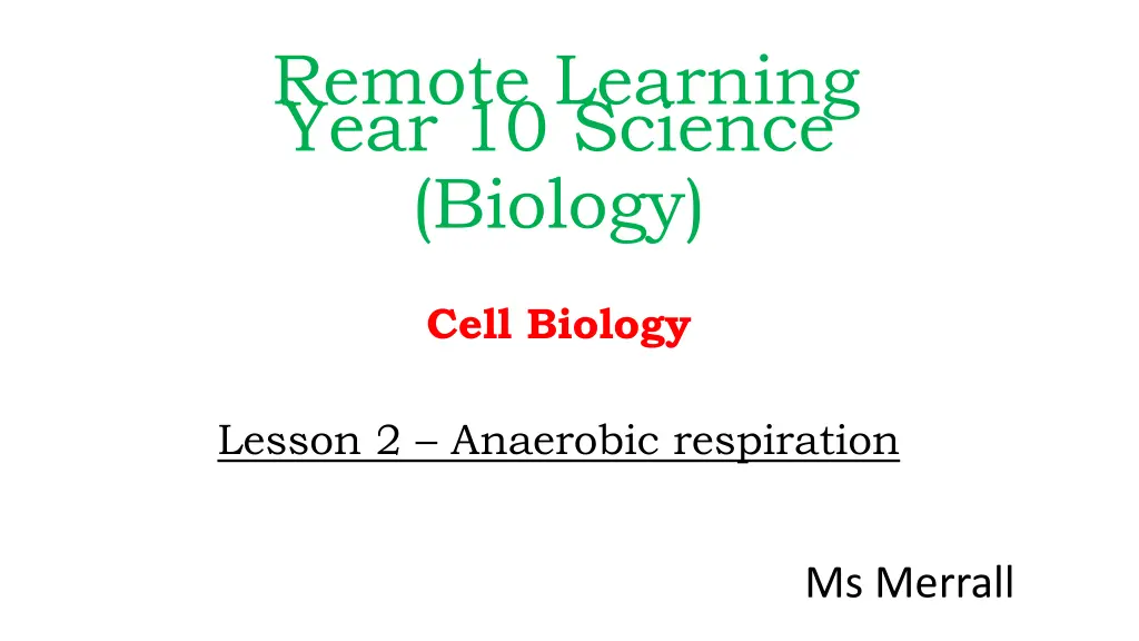 remote learning