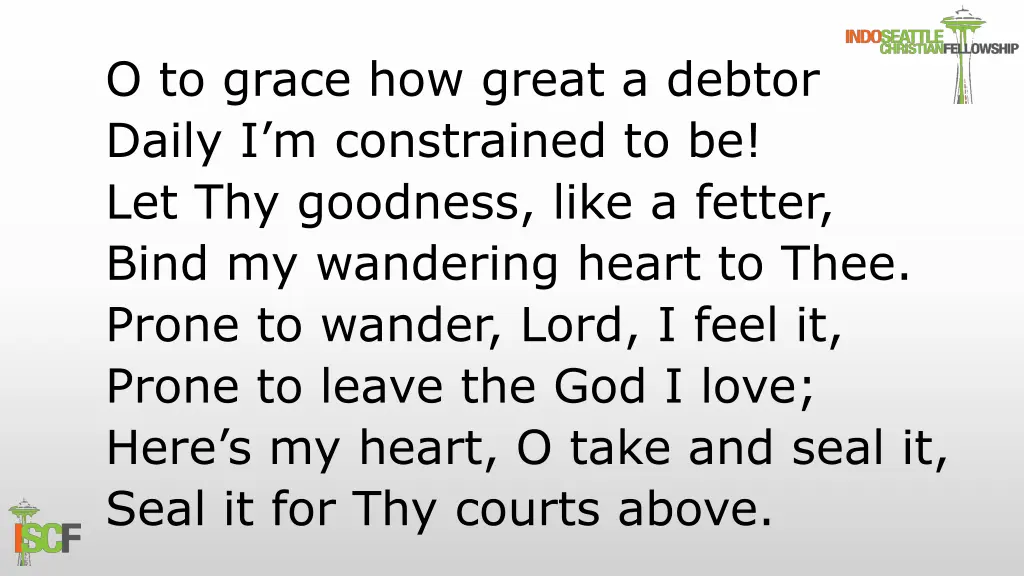 o to grace how great a debtor daily