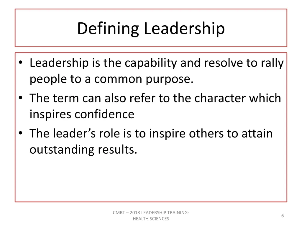 defining leadership 1