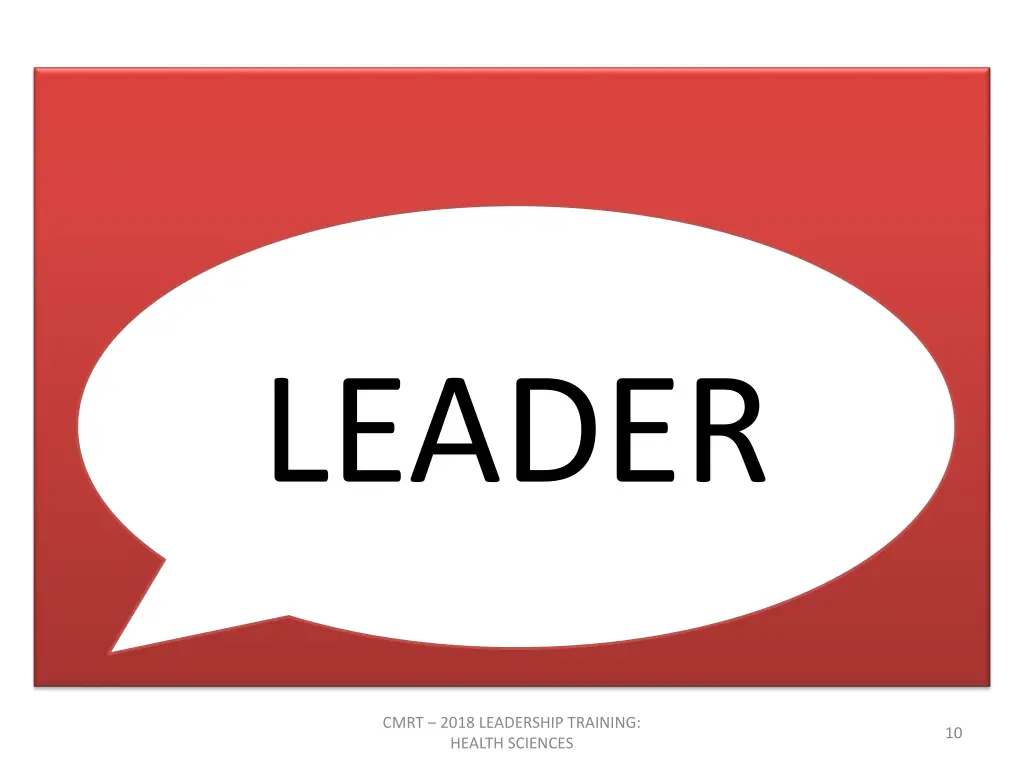 leader