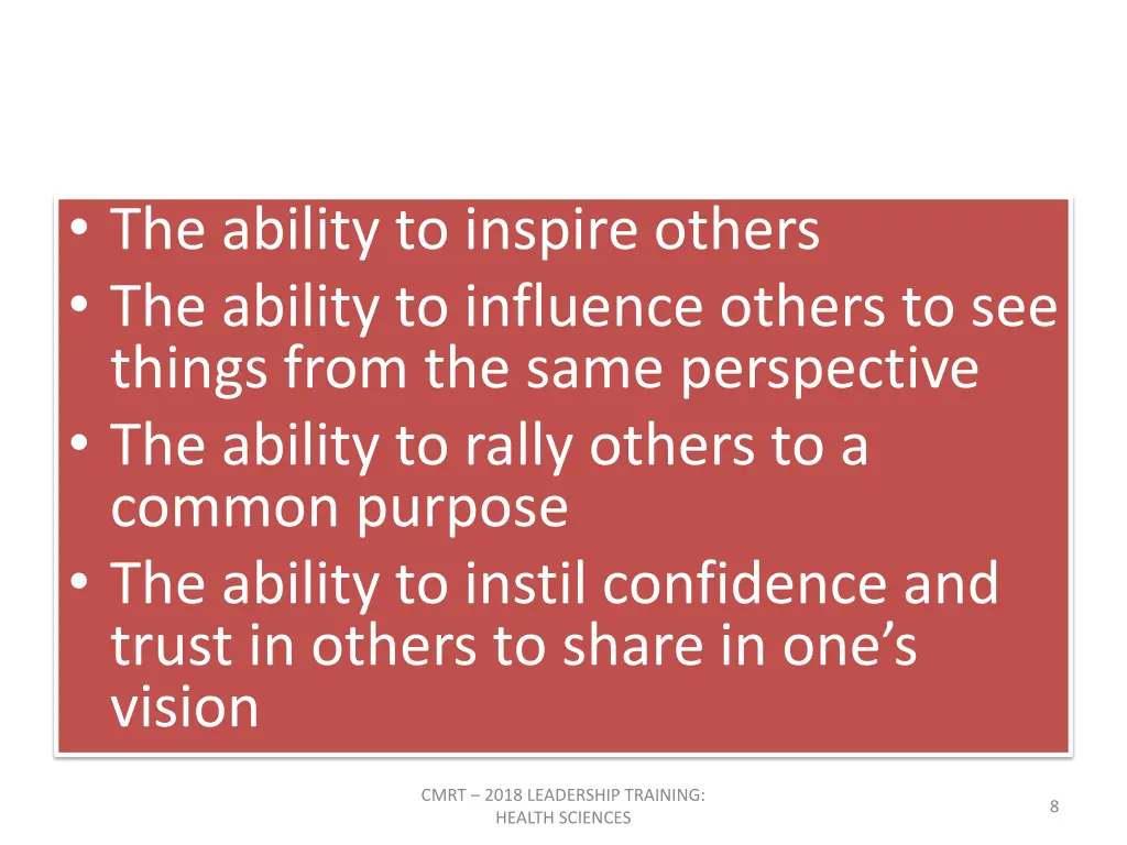 the ability to inspire others the ability