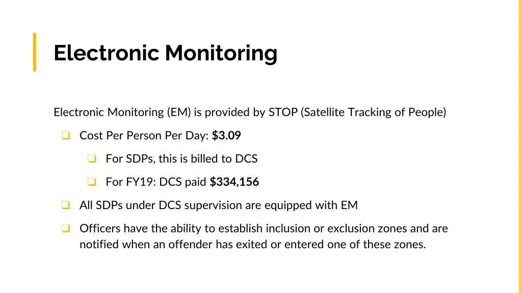 electronic monitoring