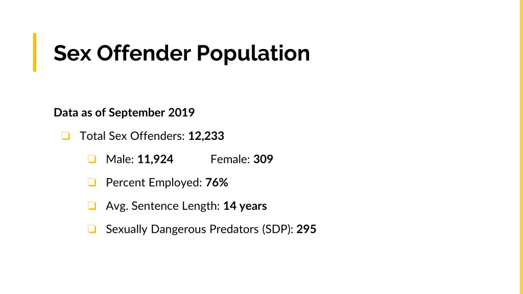 sex offender population