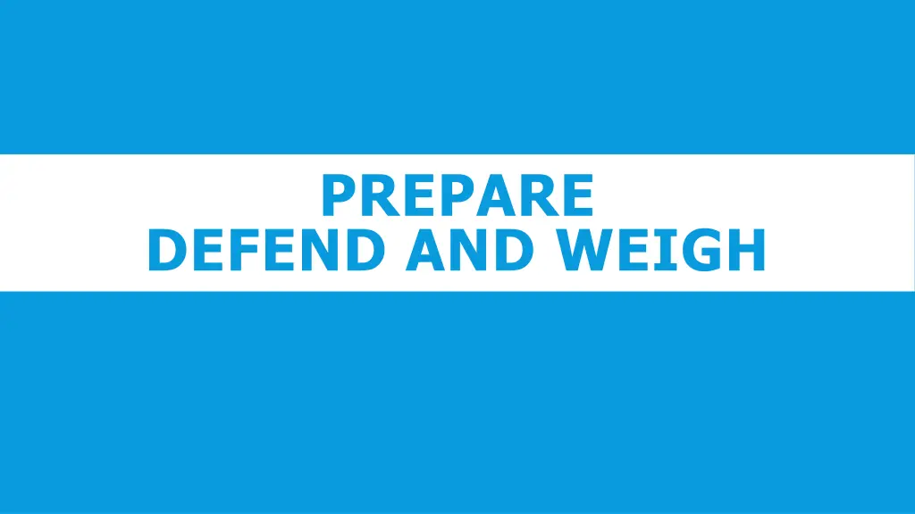 prepare