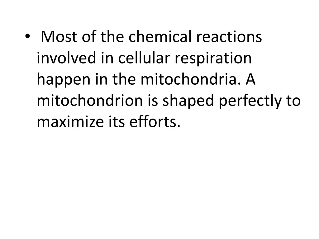 most of the chemical reactions involved