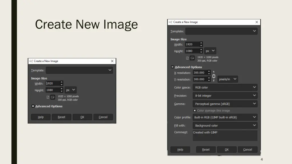 create new image