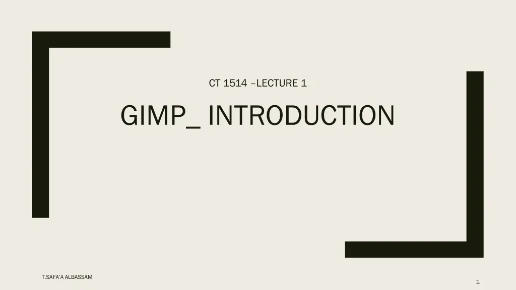 ct 1514 lecture 1