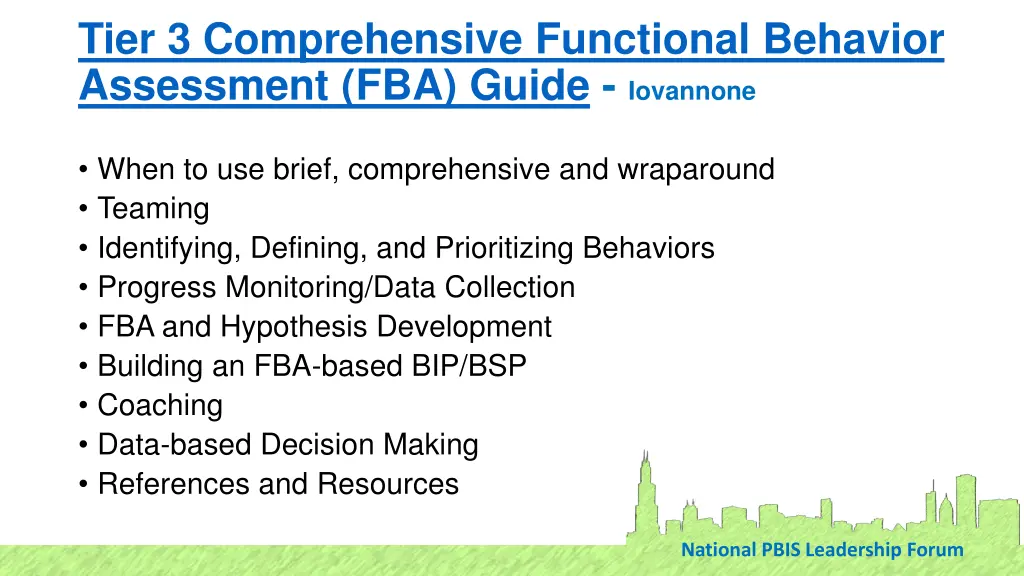 tier 3 comprehensive functional behavior