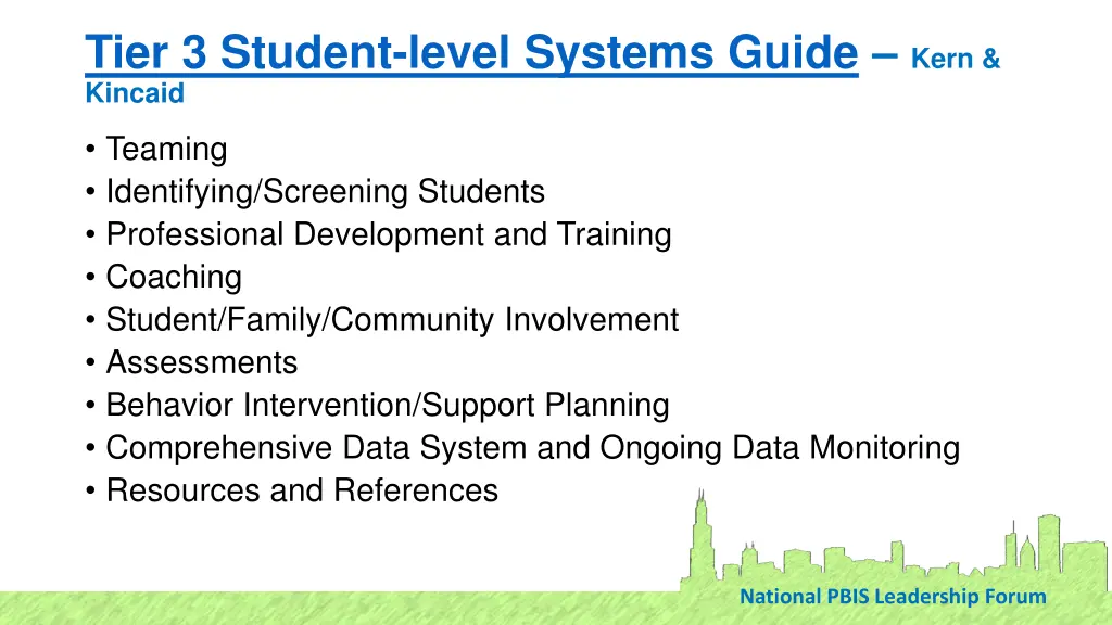 tier 3 student level systems guide kern kincaid
