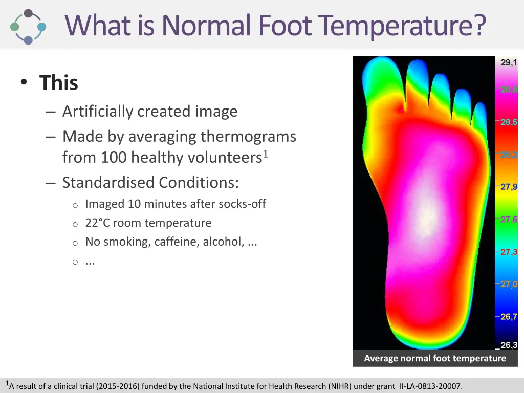 what is normal foot temperature