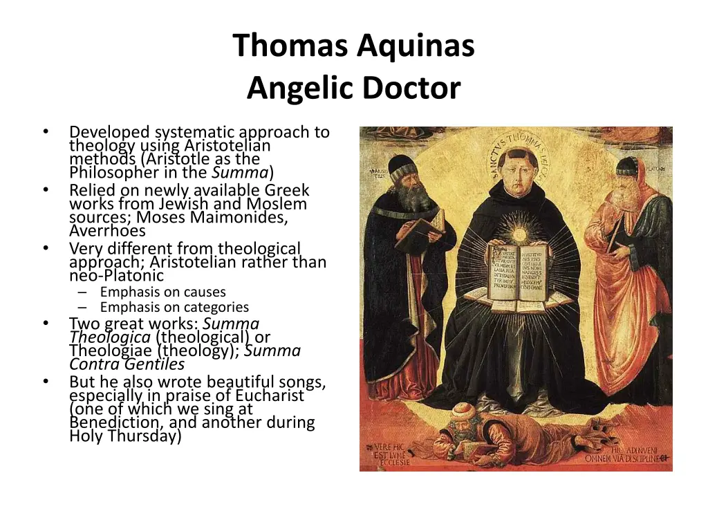 thomas aquinas angelic doctor
