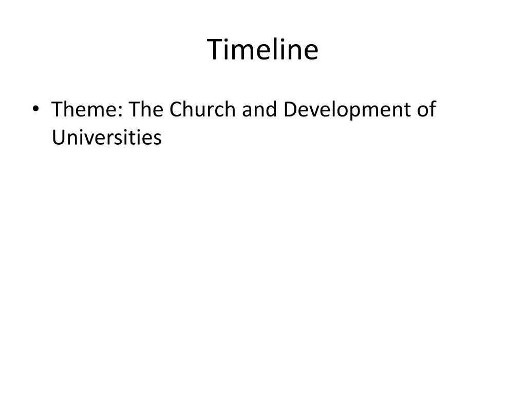 timeline