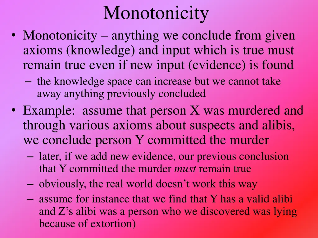 monotonicity