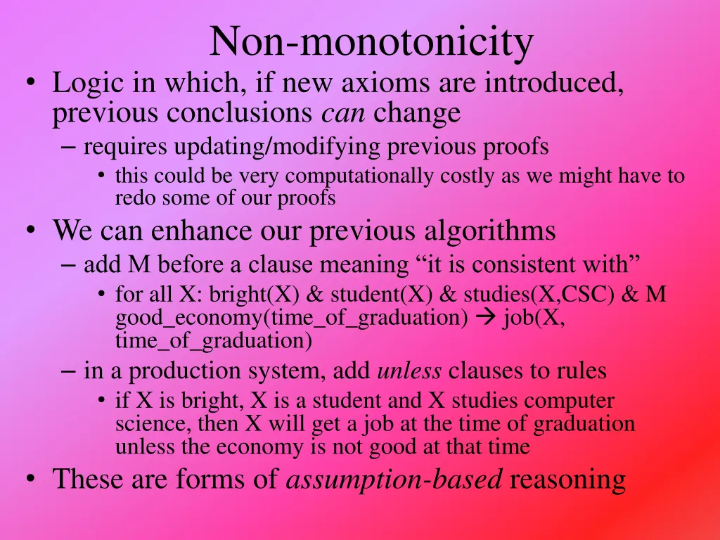 non monotonicity