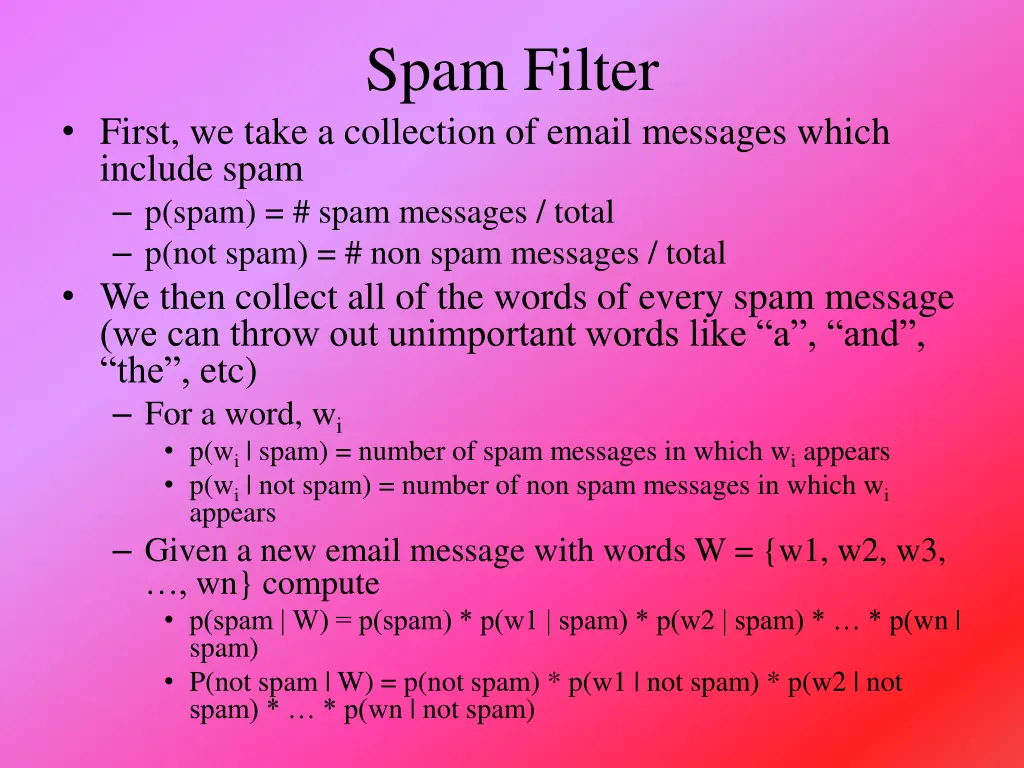 spam filter