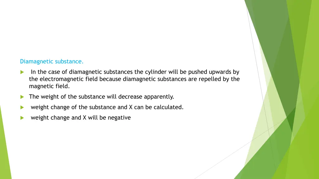 diamagnetic substance