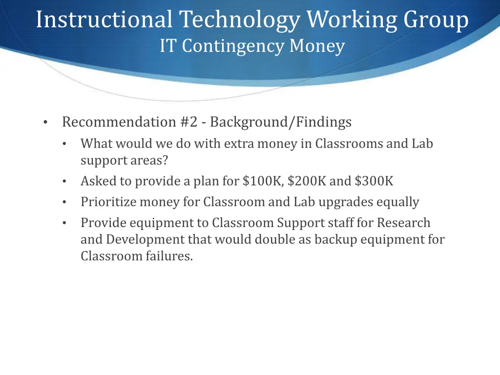 instructional technology working group