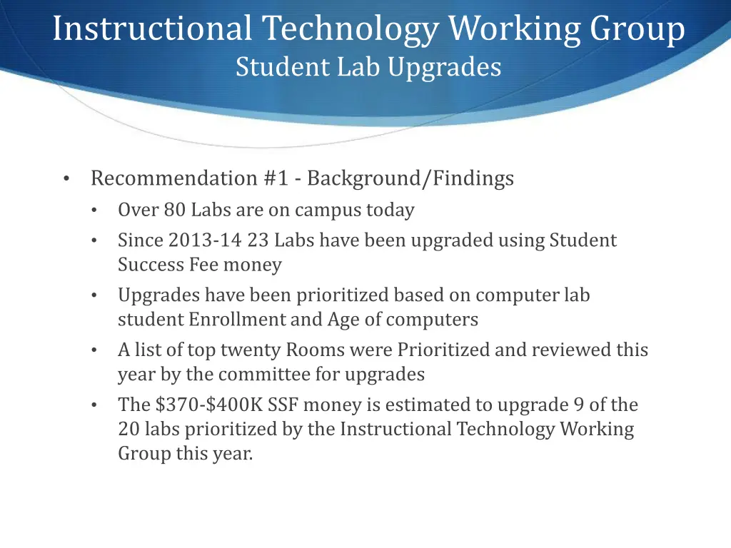 instructional technology working group student