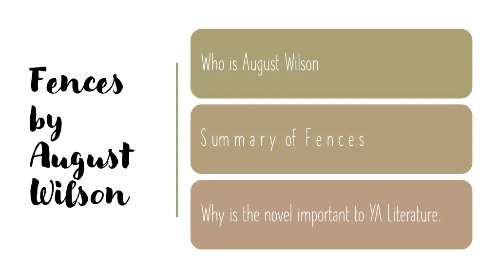 who is august wilson