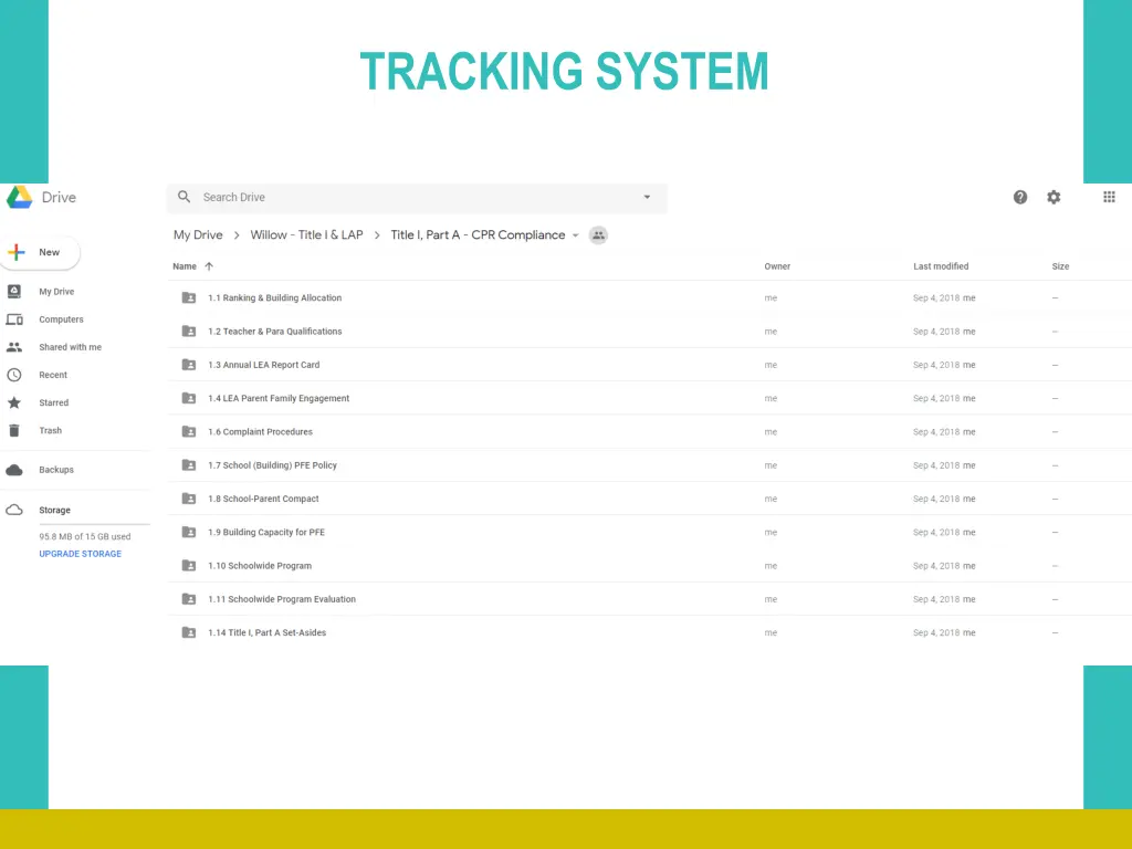 tracking system