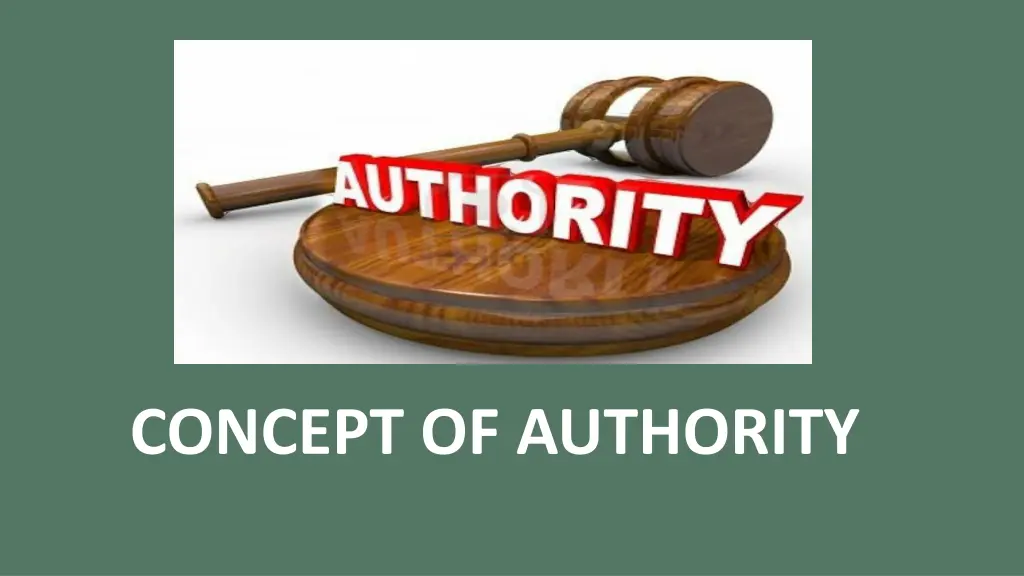 concept of authority