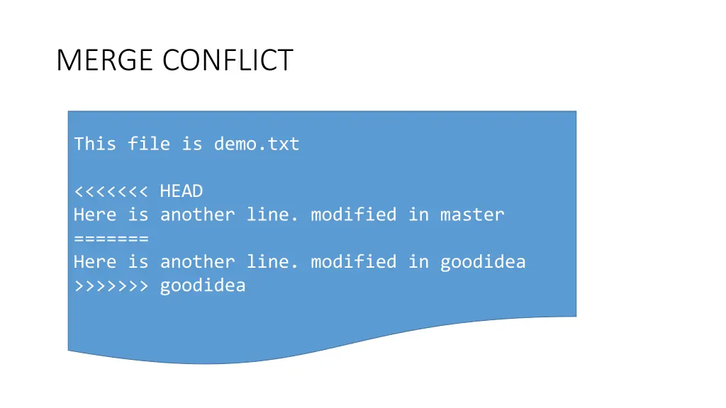 merge conflict 1