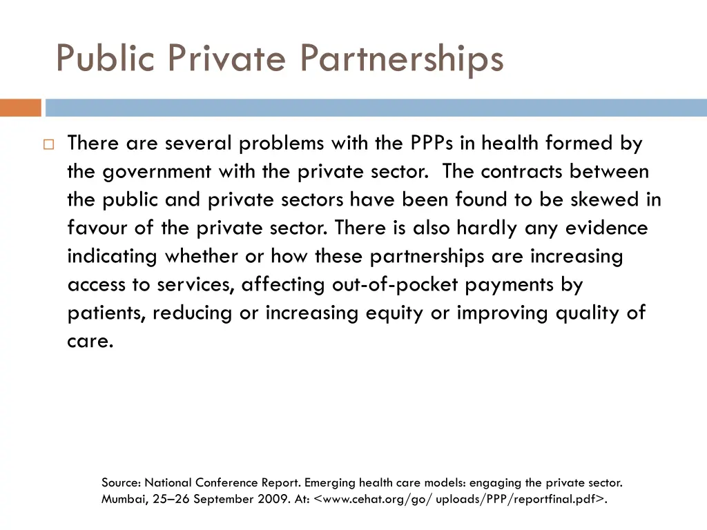 public private partnerships