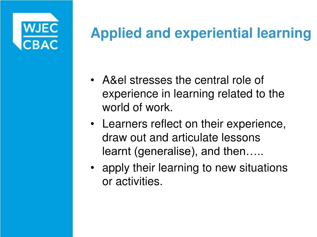 applied and experiential learning