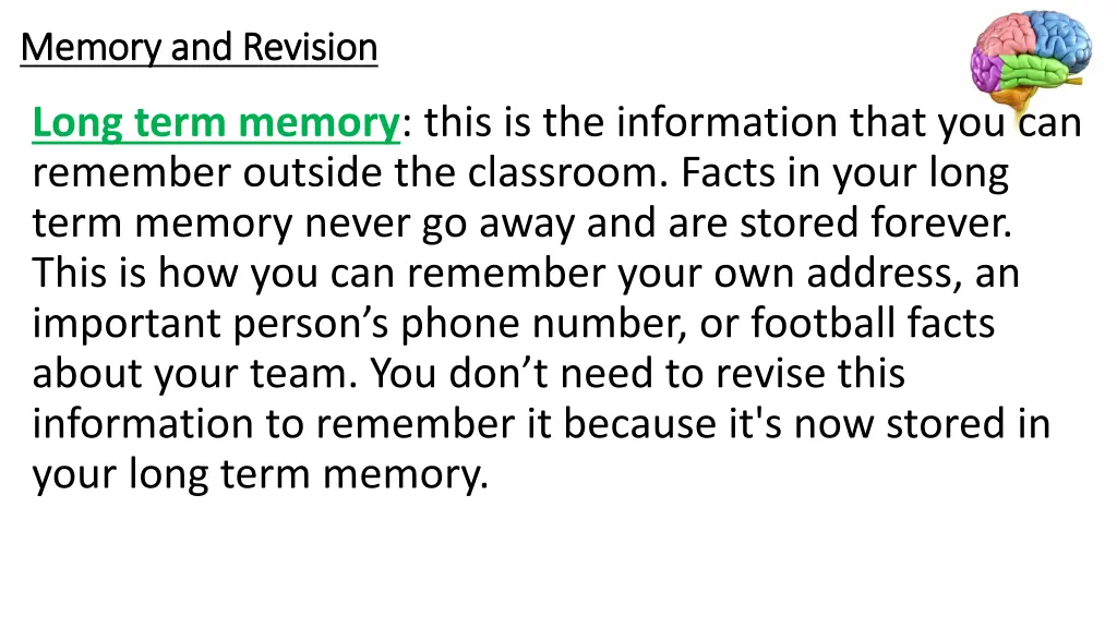 memory and revision memory and revision 1