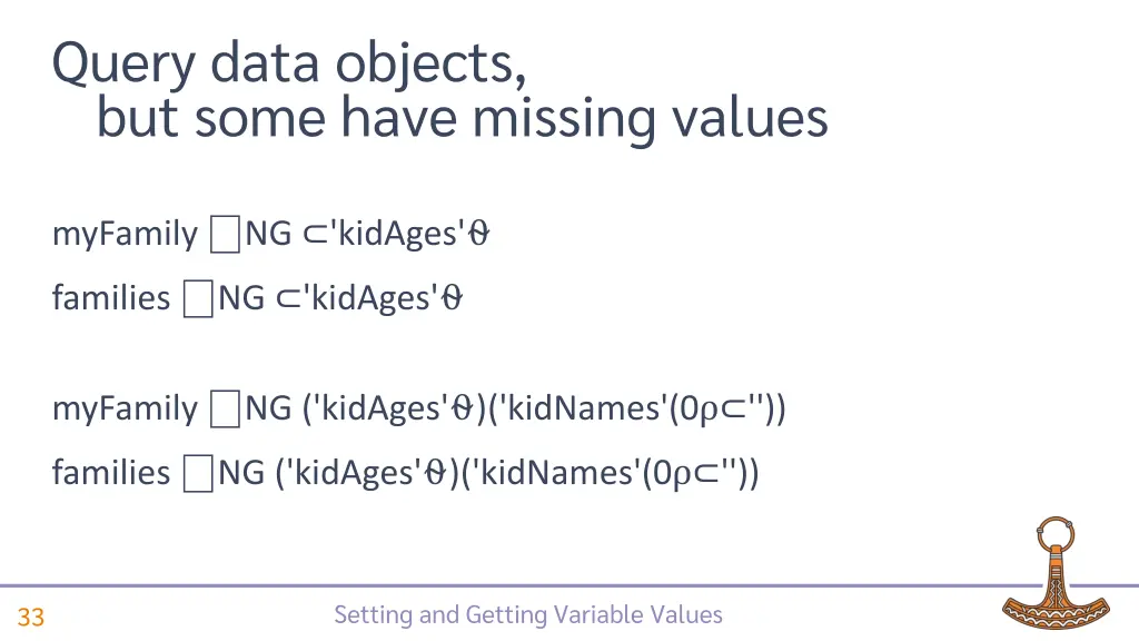 query data objects but some have missing values