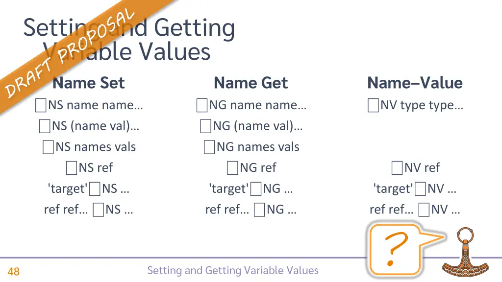 setting and getting variable values