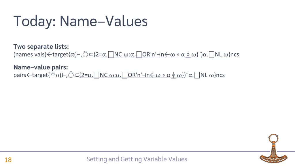 today name values 2