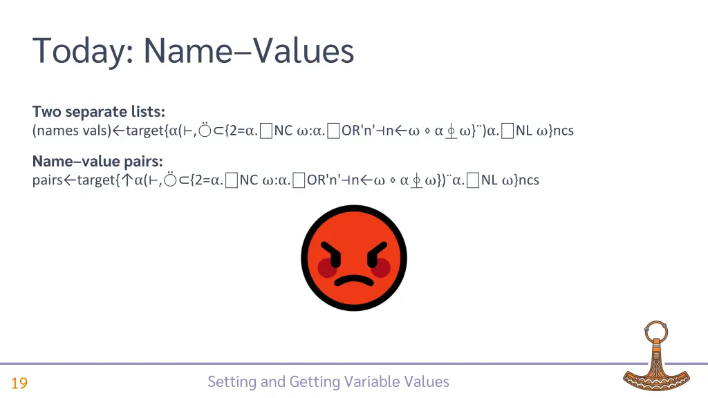 today name values 3