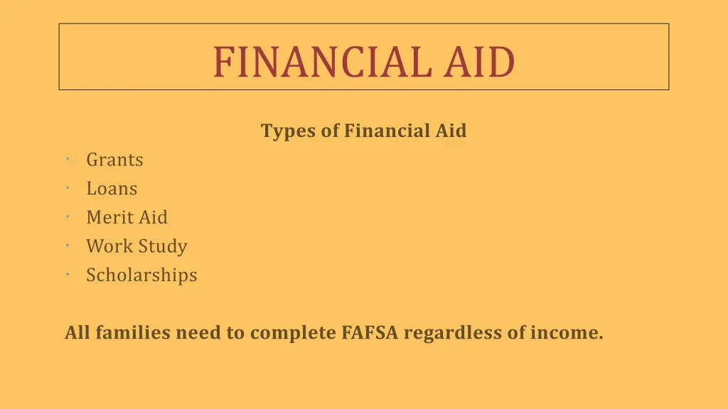 financial aid