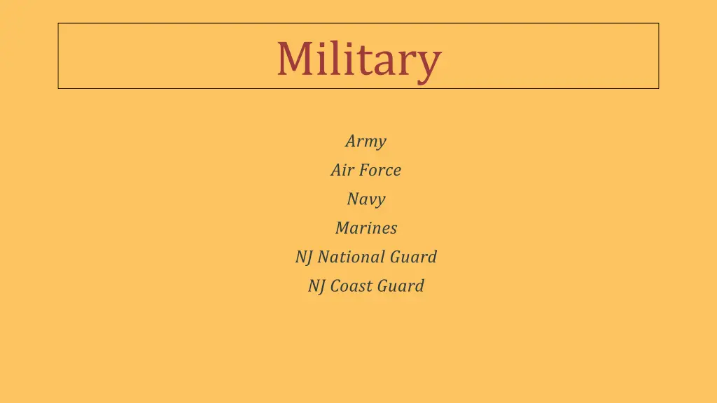 military