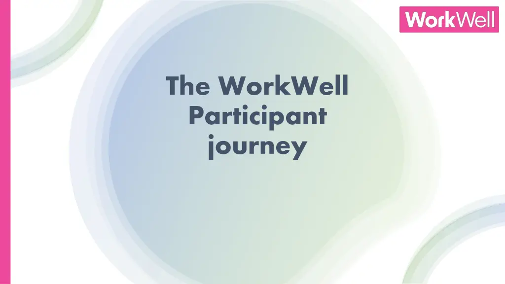 the workwell participant journey