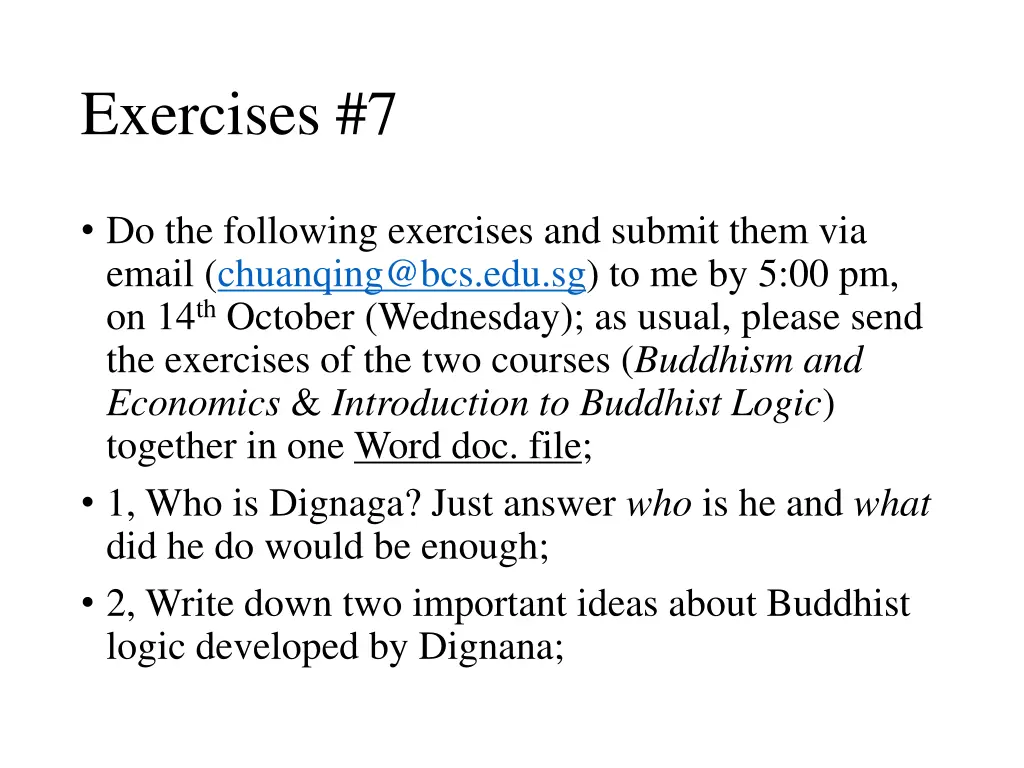exercises 7