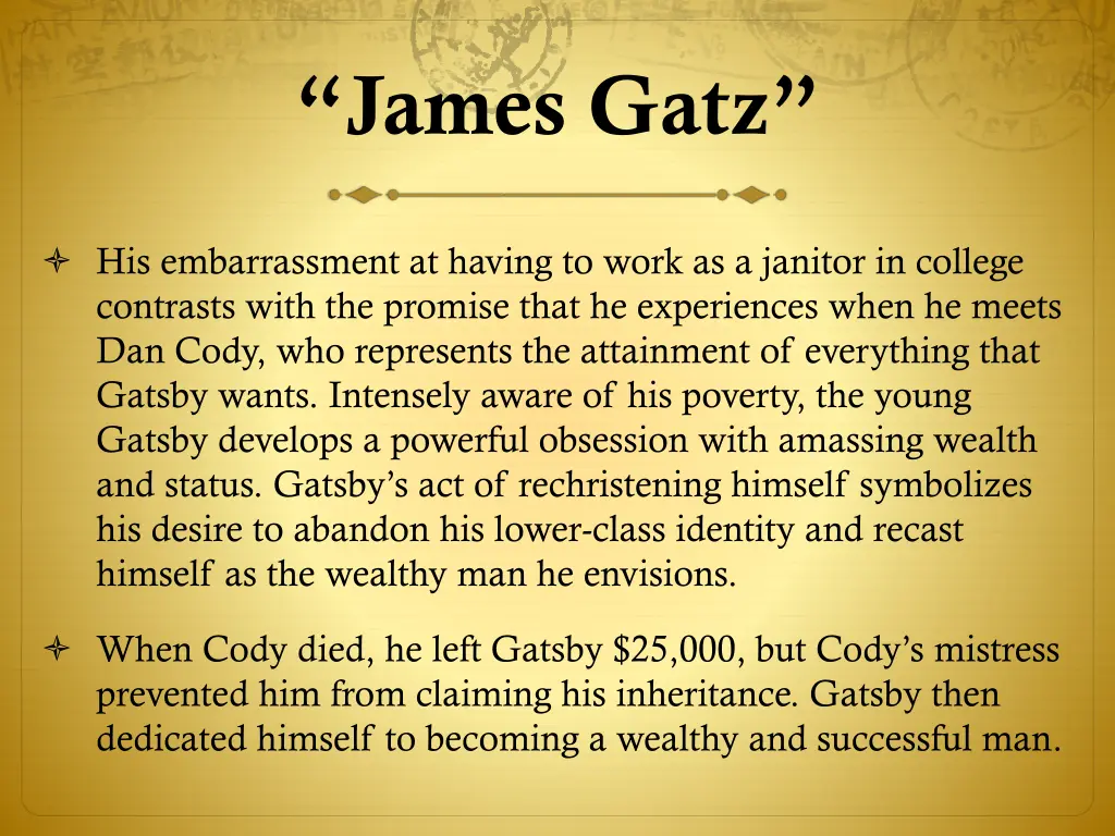 james gatz 1