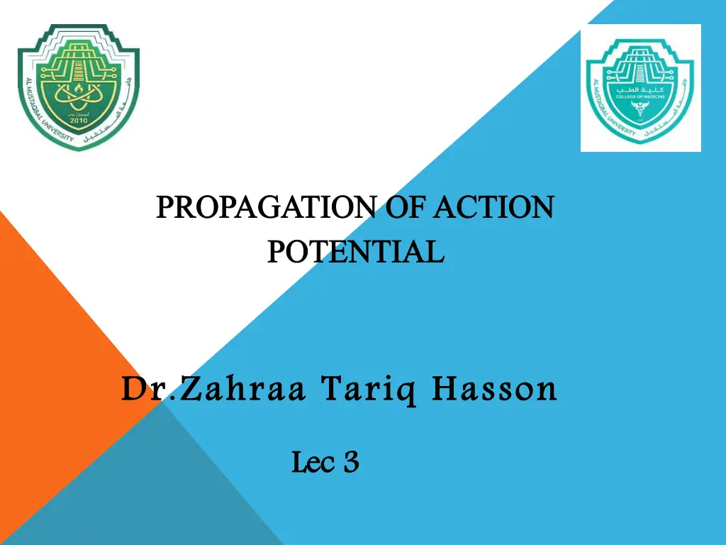 propagation of action potential