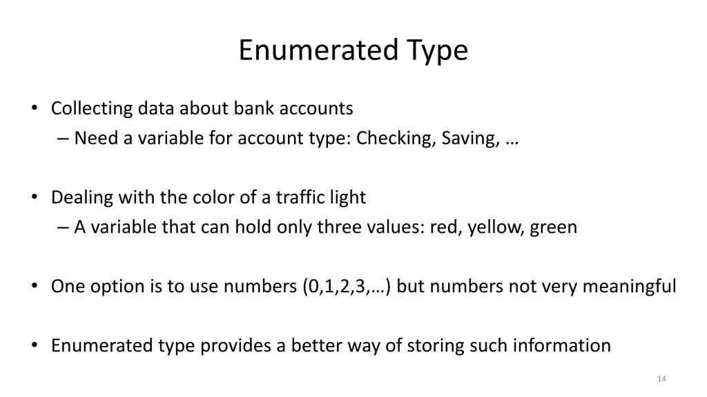 enumerated type