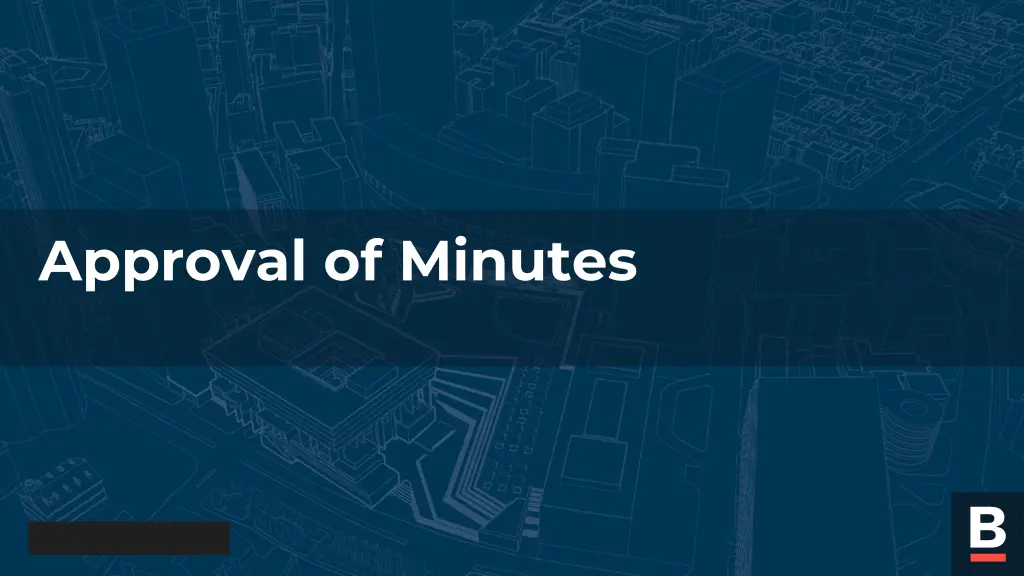 approval of minutes