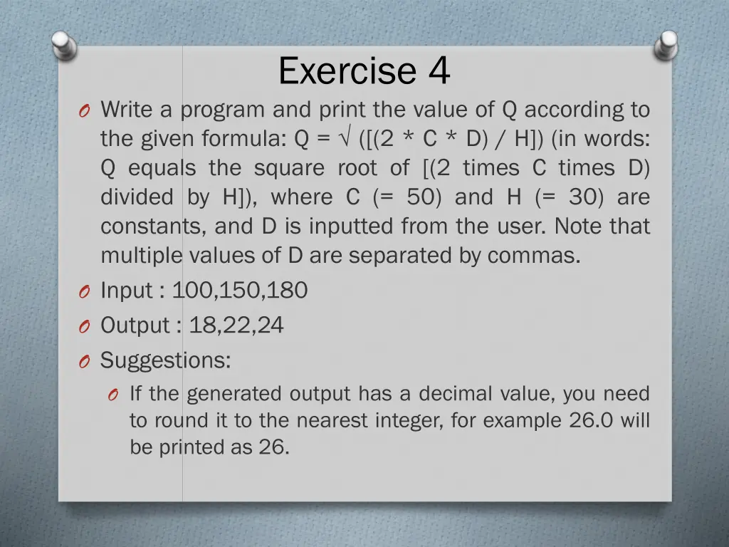 exercise 4