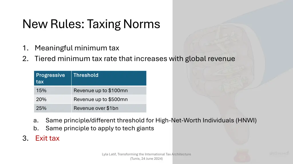 new rules taxing norms