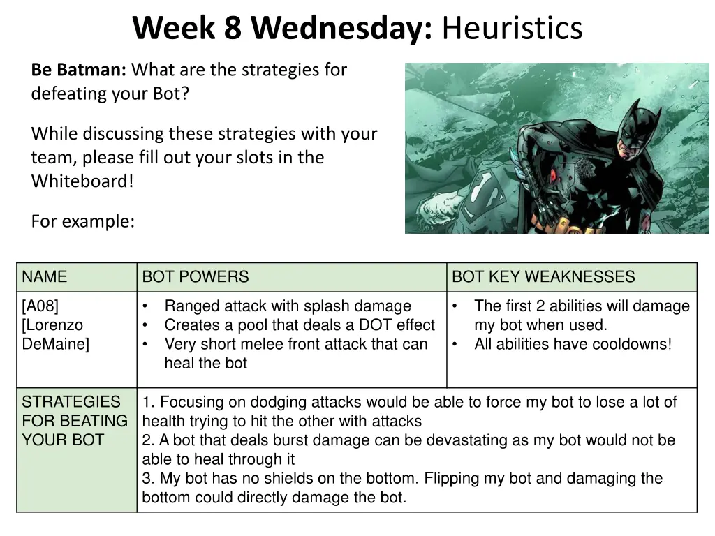 week 8 wednesday heuristics 1
