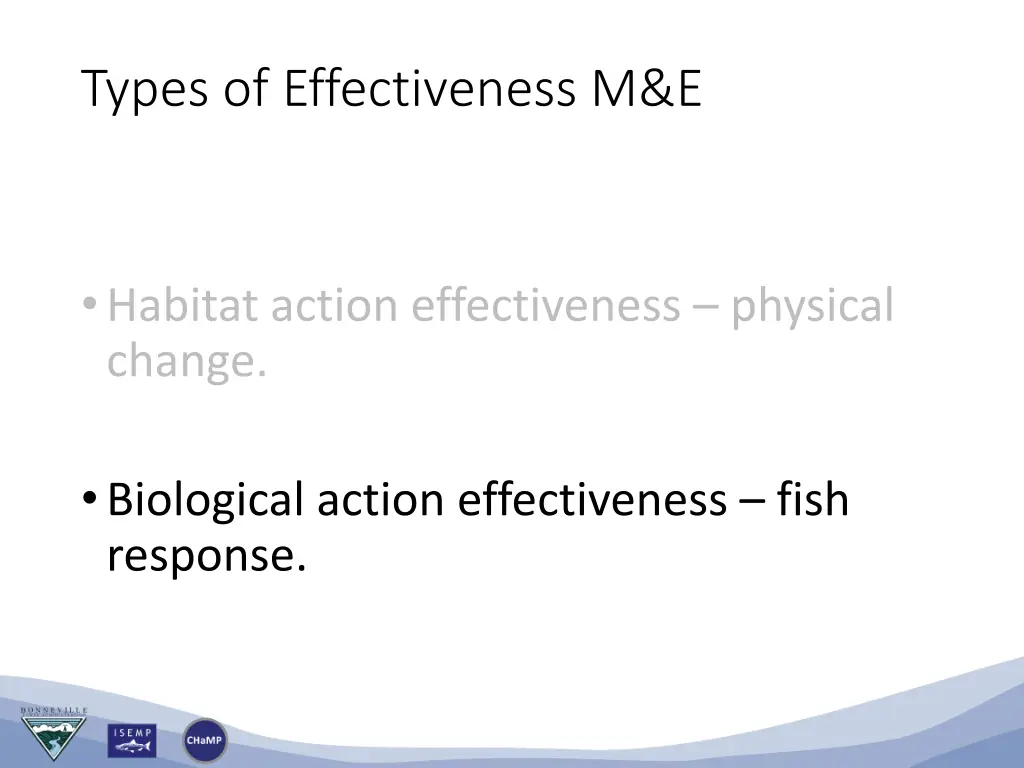 types of effectiveness m e 1