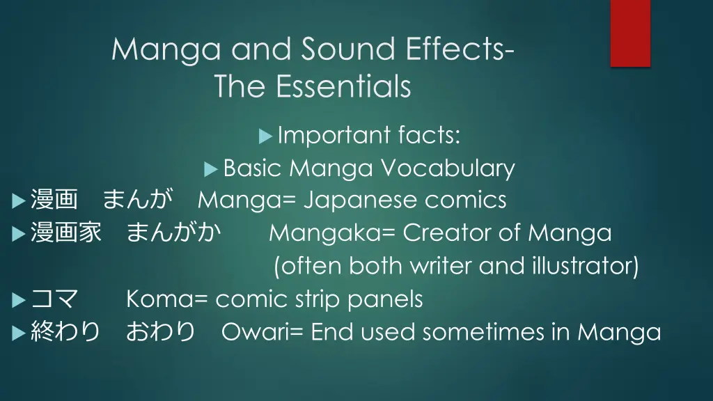 manga and sound effects the essentials 6