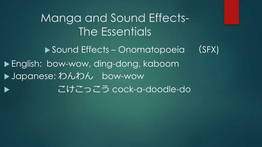 manga and sound effects the essentials 7